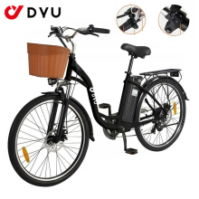 DYU C6 Women Electric Bike 26" E-bike 250W 36V 12.5AH City E-Bike with Basket