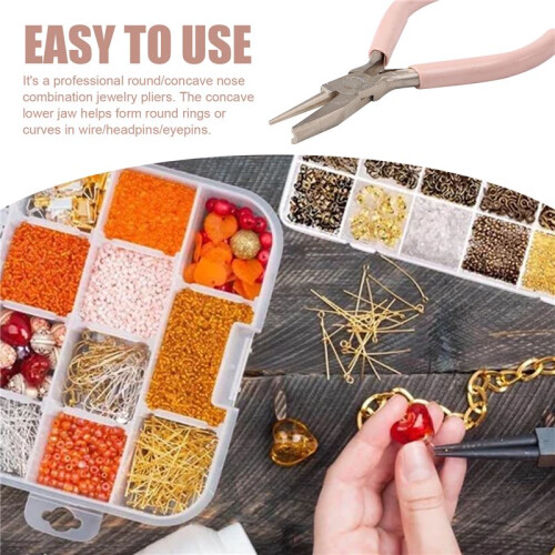 Round Concave Plier Wire Looping Plier  Precision Plier Wire Bending Tools for DIY Jewelry Making Hobby Projects 2