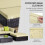 6-piece rattan sofa and coffee table set, brown 8