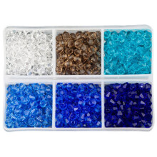 Bag Colorful 4mm Bicone Crystal Beads Glass Beads Loose Spacer Beads Bracelet Jewelry DIY Making Accessories C