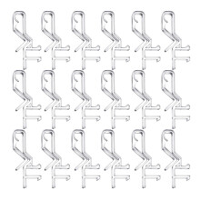 2,1 Inch Volantclips, Raamjaloezieclips, Doorzichtige Plastic Volantbevestigingsclips voor Horizontale Jaloezievolant (20 Stuks)