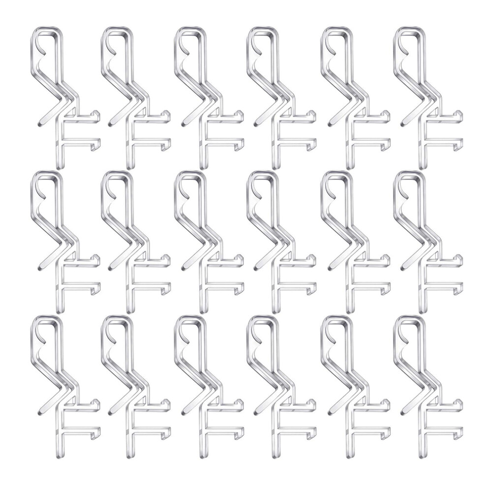 2.1 Inch Valance Clips Window Blind Clips Clear Plastic Valance Retainer Clips For Horizontal Blind Valance (20 Pieces) 4713713342195