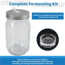 32 Oz Mason Jar Fermentation Kit, Fermentation Jar, Fermentation Lid, Fermenting Weights and Airlocks