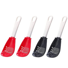 Multifunctional Kitchen Cooking Spoon, Skimmer Slotted Spoon, for Draining, Mashing, Grinding, Garlic Press 4PCS
