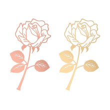 2PCS Segnalibro nel Metallo Rosa Segnalibro Vuoto per Pagine di Libri Squisiti Bambini Che Leggono per Adulti Regali di San