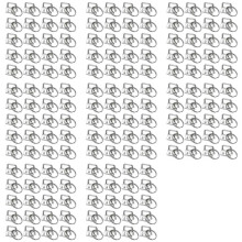 160PCS Key Fob Hardware with Keychain Rings for Bag Webbing,Silver