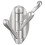 Angle Simple Bathroom Towel Hook,Metal Foldable Swivel Hook,Robe Coat Hanger for Wall,Brushed Nickel 1