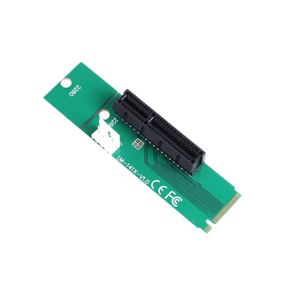 Ngff M2 M.2 To Pci-E 4X 1X Slot Riser Card Adapter Male To Female Pcie Multiplier For Btc Bitcoin Miner Mining 4712480961226