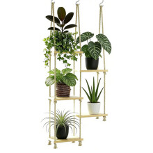 Hangende Planken, Plantenhangers, Plantenrekken voor Binnen, Vensterbankplantenrekken, Houten Plantenwandplanken, Vensterbankplantenrekken voor Binnen