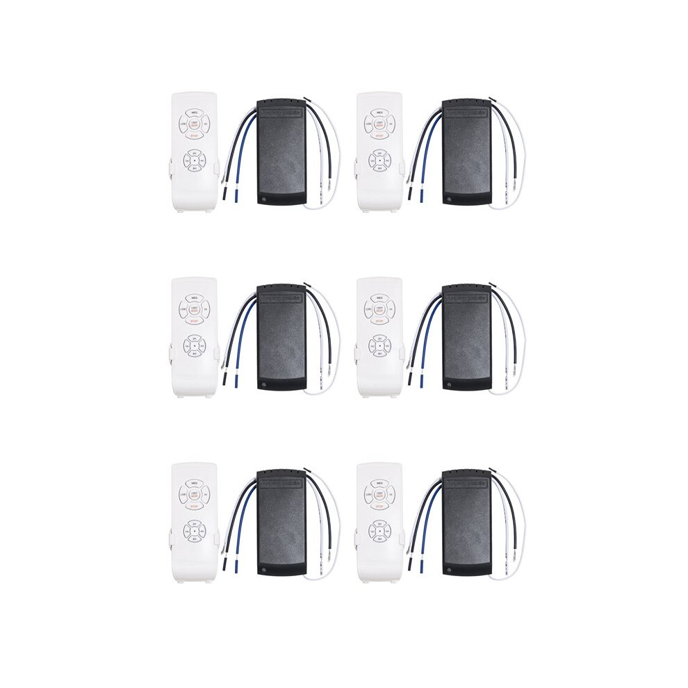 6X Universal Ceiling Fan Lamp Remote Control Kit Adjusted Wind Speed Transmitter Receiver Timing Control 220V Light 6031271087159