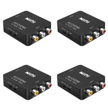 4X RCA na  Konwerter AV na  1080P  RCA CVBS Konwerter Audio Wideo PAL/NTSC do Telewizora/PC/PS3/STB/ VHS