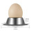 Egg Cup Holder Set of 2 Pack,Stainless Steel Egg Cups Plates Tableware Holder for Hard Soft Boiled Egg,Kitchen Display 7