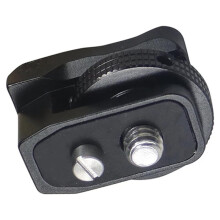 Mount Adapter DSLR Camera Cage with 1/4 Mounting Hole TTL Flash Led Light DV DSLR Rig Extension Bar Cold Shoe Black