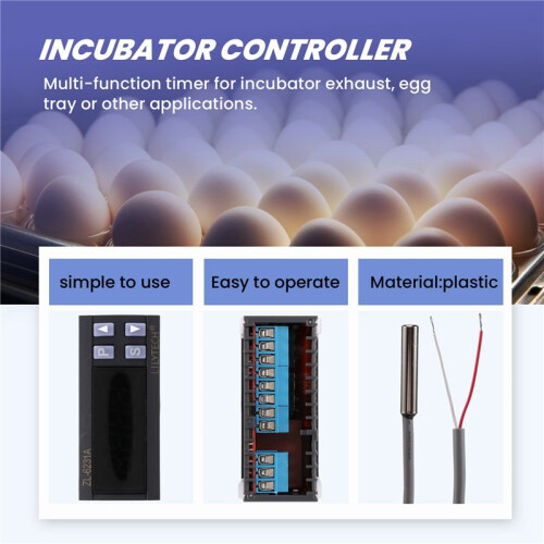 LILYTECH ZL-6231A, Incubator Controller, Thermostat with Multifunctional Timer 1