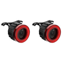 2X Luz Trasera de Freno Inteligente para Bicicleta, Luz Trasera LED de Carga para Bicicleta, Luz Trasera para Bicicleta, Luz Trasera para Bicicleta de