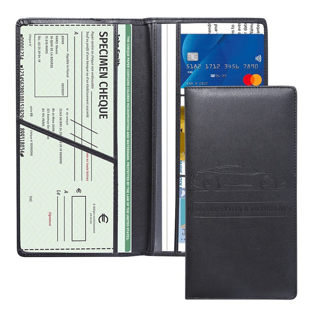 Car Registration And Insurance Card Holder, Vehicle- Black 7754003979612