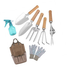 Durable Weather Resistant 9pcs Gardening Tool Kit Non-brown