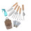 Durable Weather Resistant 9pcs Gardening Tool Kit Non-brown 1
