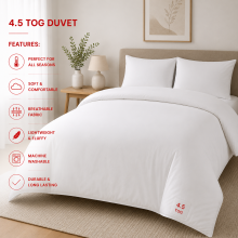 (Double) Ultra Light Summer Cool Breathable Anti Allergy 4.5 Tog Duvets All UK Size