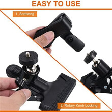 Borduurringclip, 360 Draaibare Verstelbare Tafelclip, Kruissteekclip met Opening Tot 4,03 Cm, voor Naaldnaaien, 2 STUKS