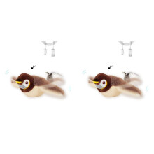 2X Jouet Interactif pour Chat en Forme D'Oiseau qui Gazouille et qui Bat des Ailes, Jouet Électrique pour Chat Simulant un Oiseau Volant, Jouet pour