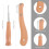 2 Pcs Wooden Handle Bread Lame Bread Slashing Tool Dough Scoring Tools with 10 Pieces Replaceable Blades for Baking 7