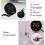 5 in 1 Motorcycle Water Temperature Meter USB Rechargable  Voltmeter LED Night Vision Meter with Temperature Sensor 6