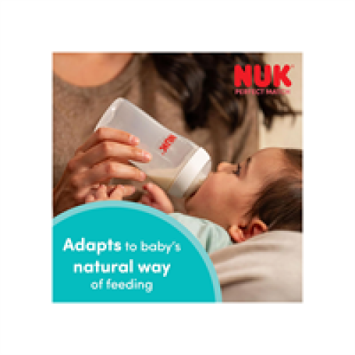NUK Perfect Match Baby Bottle 150ml Monkey 1