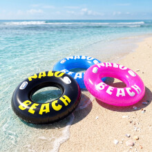 GEEZY Set of 3 Inflatable Turbo Tyre Swimming Ring 47" with Handles Rubber Pool Float