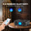 Lettore CD portatile con Bluetooth, FM e USB, dotato di radio, telecomando e batteria ricaricabile. 2