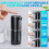 Automatic liquid soap dispenser, 380 ml, wall-mounted, 4 speeds, adjustable, USB rechargeable 5
