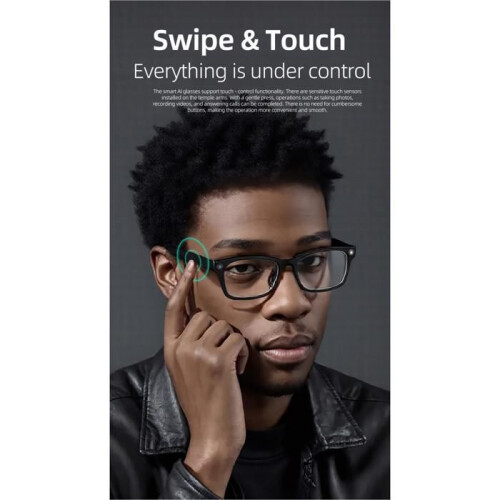 Smart sunglasses with 20MP camera, UV protection, image stabilization, AI translation and Bluetooth 1