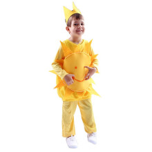 (Sun, S) Children Flower Costume Cosplay Outfit for Stage Performance Party Fairy Tale Theme Multicolor Unisex