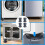 Adjustable Height Washing Machine Support, Anti Vibration Washing Machine Foot Pad, 16PCS 4