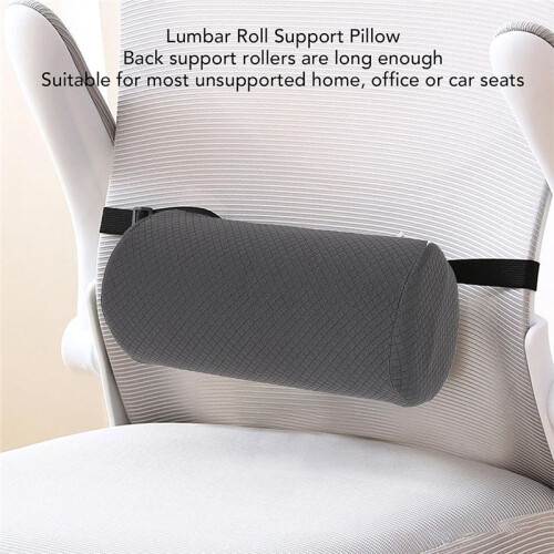 Low Back Lumbar Support, Memory Foam Lumbar Roll Support Pillow for Office, Car, Home Layer Fabric Back Support Cushion 1