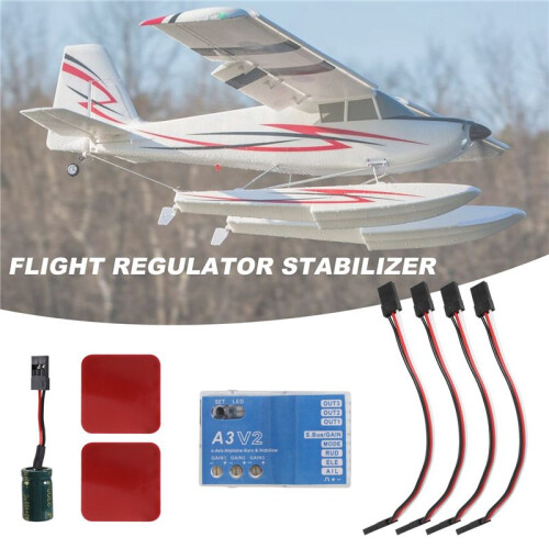 A3 V2 flight controller stabilizer 4 flight modes for RC airplane Airplane RC Metal gift accessory for RC lovers 1