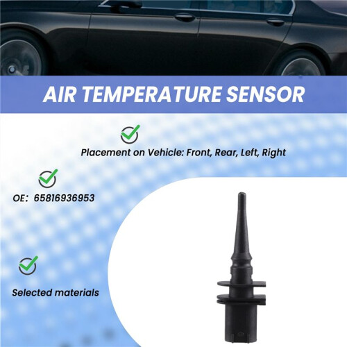 1Pc Front Rear Left Right Black Outside Car Air Temperature Sensor for  1 6 7 Series E46 E90 E91 E39 E60 E63 E38 65816905133 2