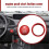 2Pc Set Keyless Engine Push Start Button & Surrounding Decoration Ring for  3 6 CX-3 CX-5 CX-9 MX-5 with Push Start Engine Feature 2