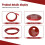 2Pc Set Keyless Engine Push Start Button & Surrounding Decoration Ring for  3 6 CX-3 CX-5 CX-9 MX-5 with Push Start Engine Feature 6
