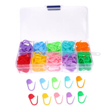 120-teiliges Set Maschenmarkierer aus Kunststoff, 10 Farben