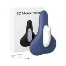 (Blue and white PC mu) Auto PCMuscle Strength Transformer 15 Massage Modes Low Noise Portable