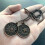8Pcs Ceiling Fan Pull Chain Set Sun & Moon Pattern Pull Chains Extension Copper Beaded  Fan Pull Chain with Ornament 5