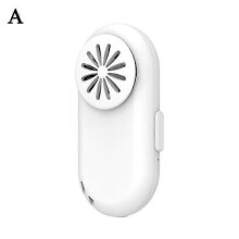 (White) Personal Breath Cooler Wearable AirPurifier Air Face Fan USB