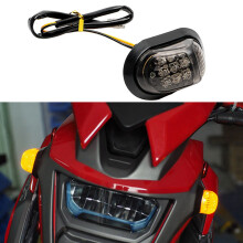 2x 12V Yellow Lighting Motorbike Indicators Blinker 9 LED & 2Pcs Turn Signal Indicator Light Lamp Bulbs Black Amber 12V