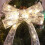 LED Christmas Light String with Gold Ribbon Pendants 5