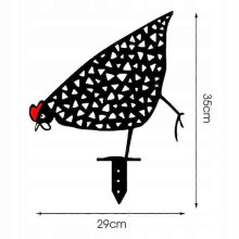 (B) Garden Ornaments Chicken Decor Decor Iron