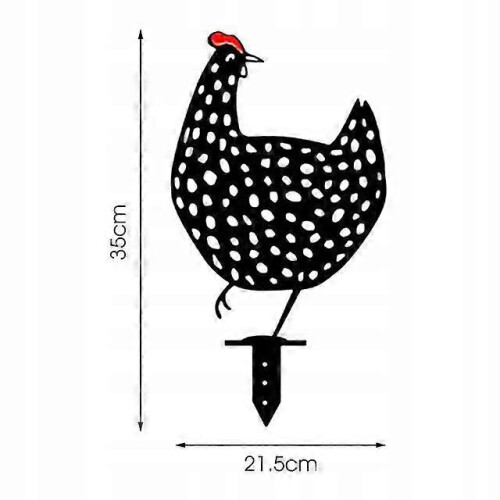 (C) Garden Ornaments Chicken Decor Decor Iron