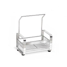 (A1S) Kitchen Stainless Steel Shelf Free Punch Storage Rack Sink Drain Rack