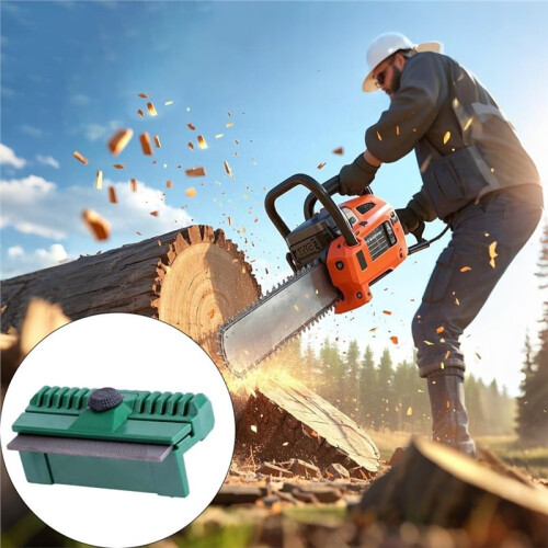 2 Pack Chainsaw Bar Dressing Tool, Solid Guide Bar Rail Dressers File Repairer Tool, Chain Saw Sharpener,