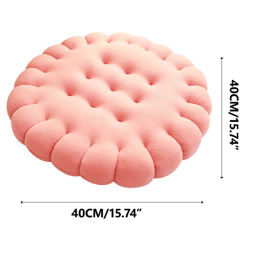 Bomuldsmeditationspude Pink Rund 43 cm 2